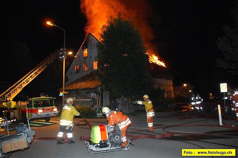 Grossbrand Bezirk Uster Sommer 2008